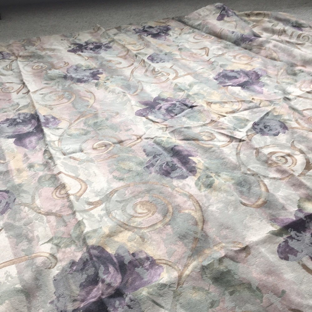 Croscill Chambord Cassis fabric shower curtain
